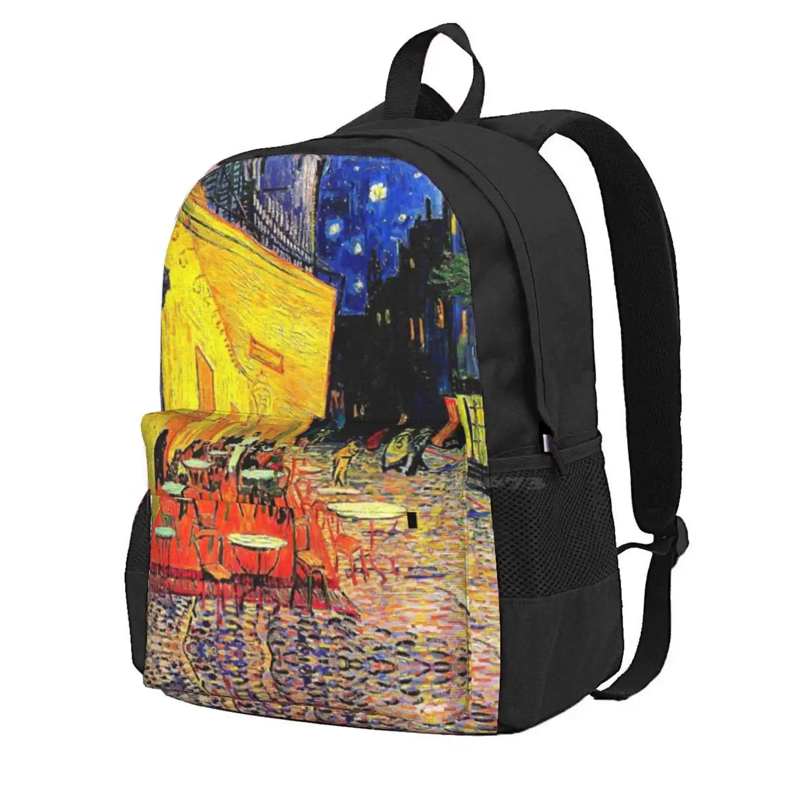 

The Cafe Terrace On The Place Du Forum' By Vincent Van Gogh | 'Cafe Terrace At Night' Hot Sale Schoolbag Backpack Fashion Bags