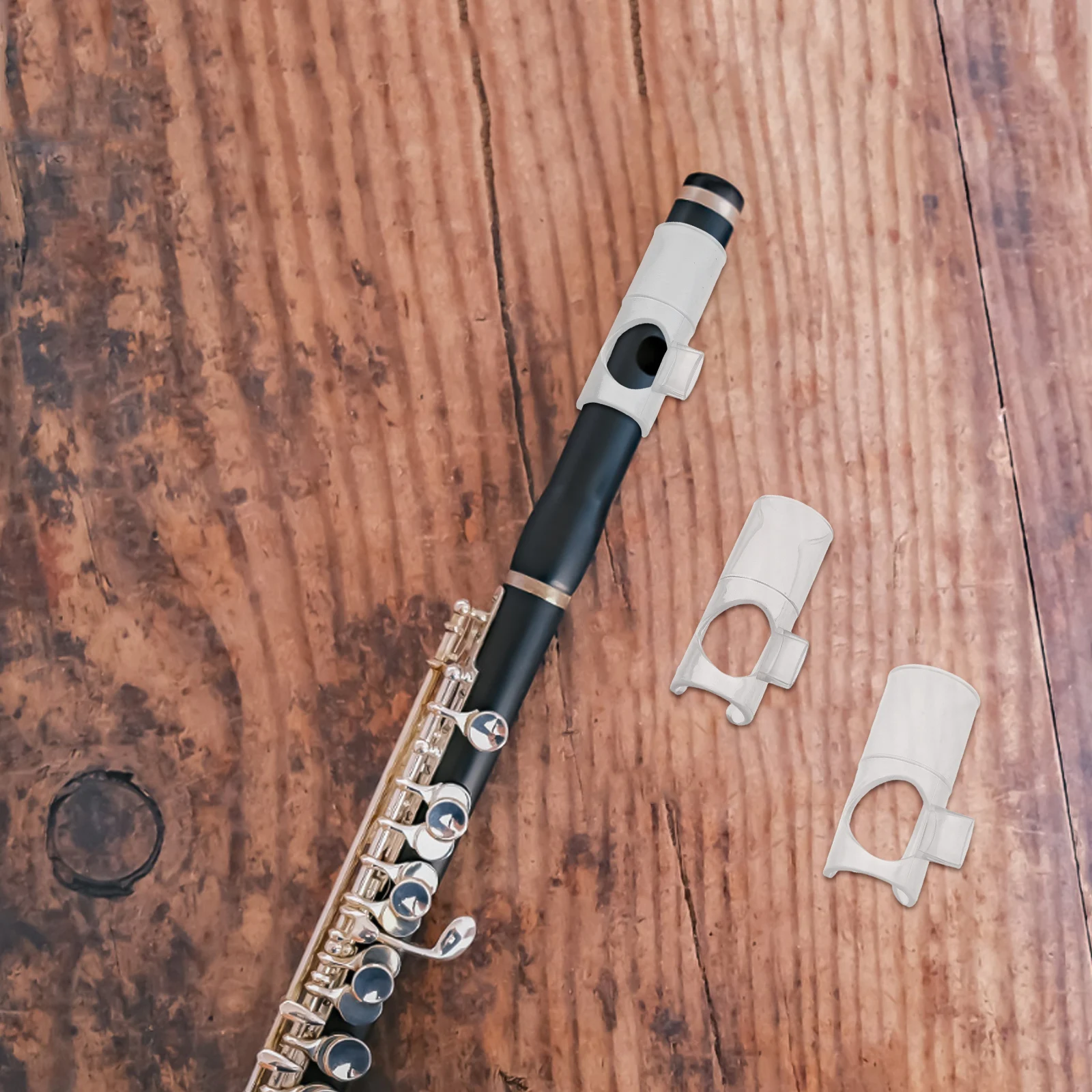 

3pcs Flute Blowing Aid Mouthpiece Wind Director Transparent Beginner Bamboo Flute Helper Membrane Protector Learning