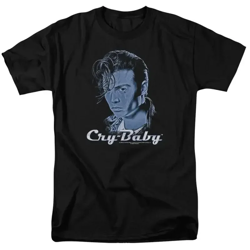 Cry Baby King T Shirt Mens Licensed 80s Cult Classic Movie Black