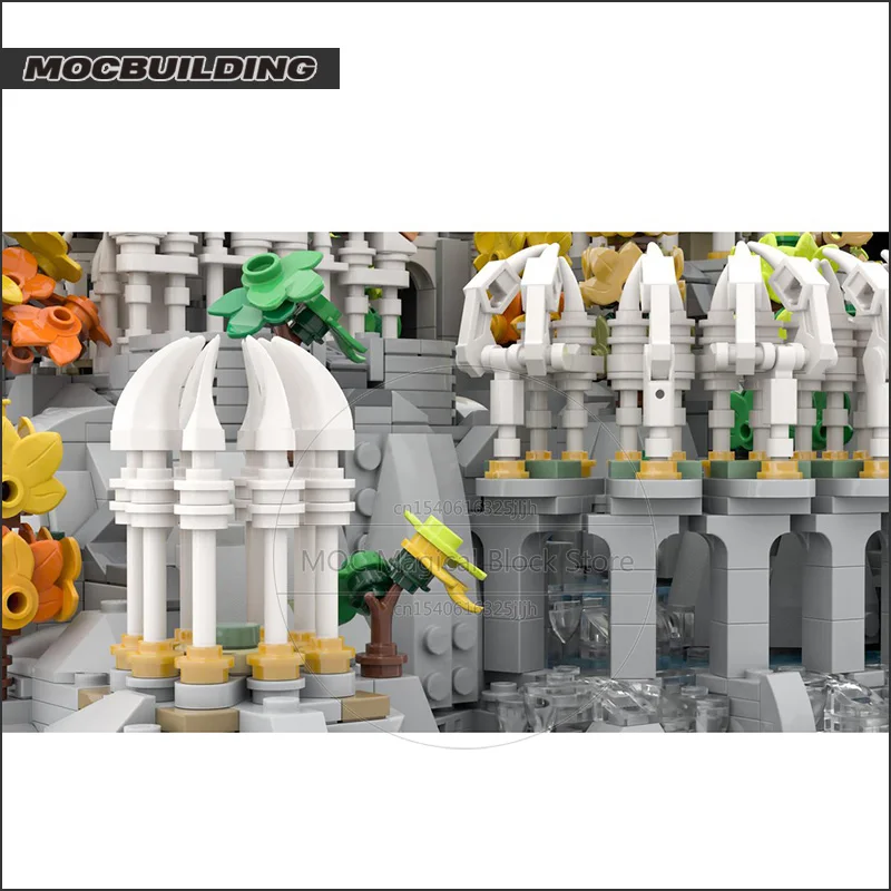 指輪物語 MOC リベンデル ミニクラフト 組み立てブロック 有名建築模型 コレクション おもちゃ テクノロジーブリック ディスプレイ ギフト