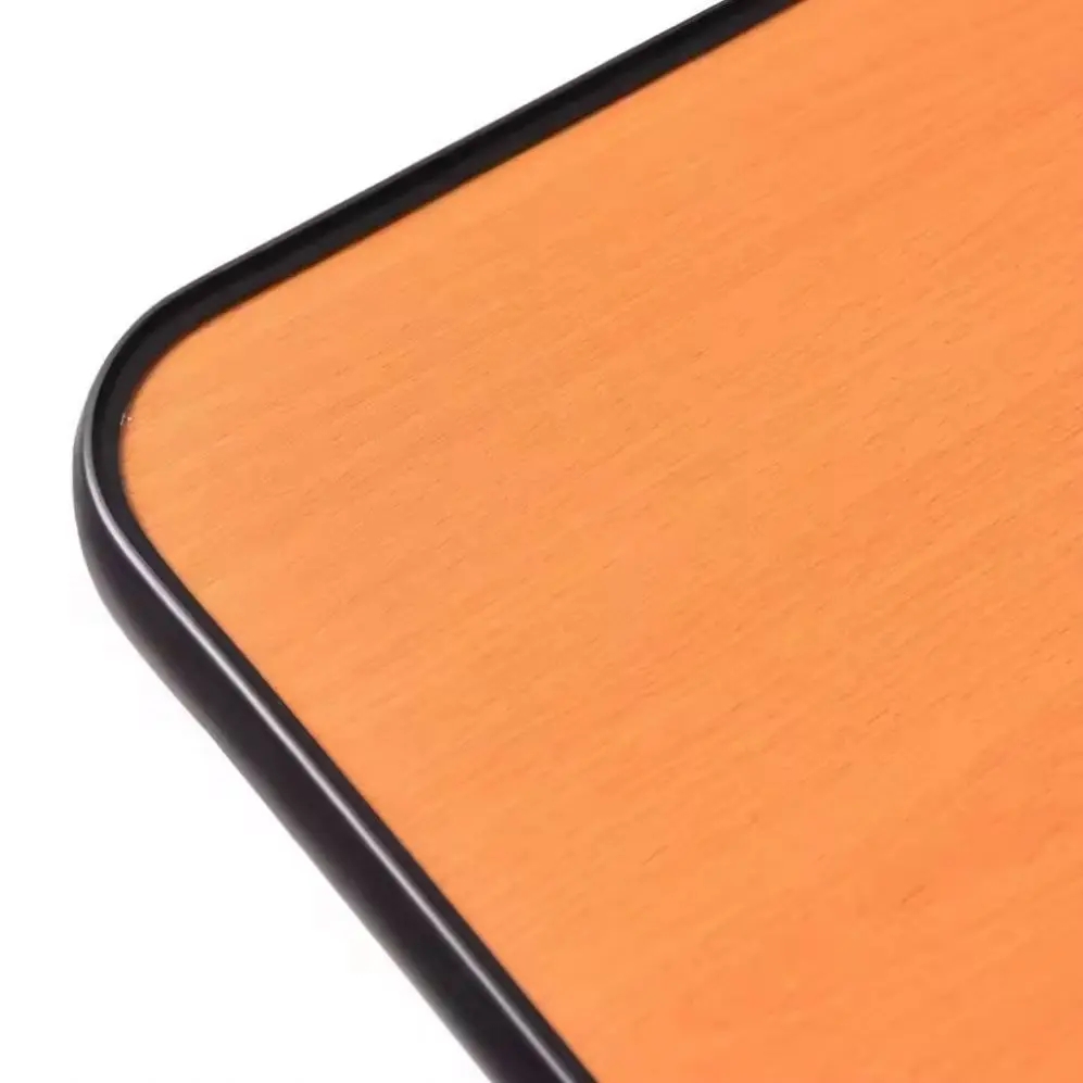 طاولة بجانب السرير خشبية قابلة للتعديل لتناول الطعام في المريض مع عجلات