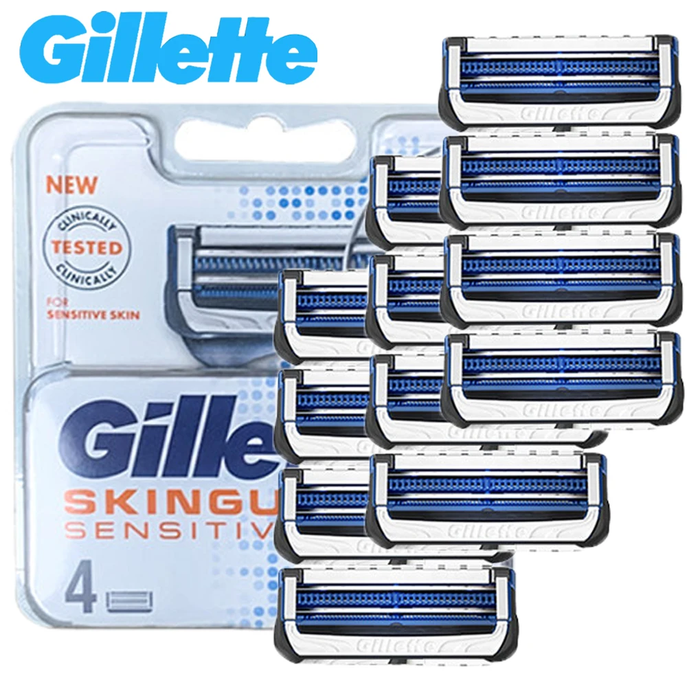 4/8/12Pcs Gillette Skinguard Razor Blades for Skinguard/fusion 5/proglide/proshield Series ﻿blade Refills Men's Razor Blades