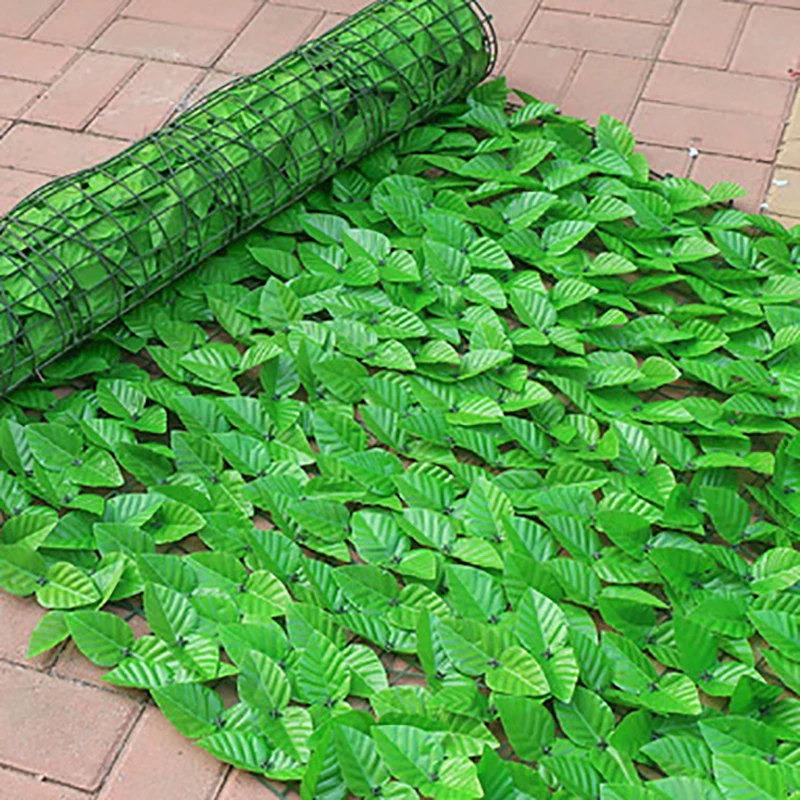 Paneles de valla de hoja verde con seto de hiedra Artificial, pantalla de valla de privacidad falsa para decoración de hogar, jardín al aire libre, balcón, 0,5x3m