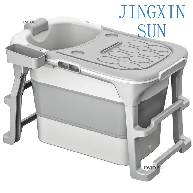 Thicken Modern Foldable Bath Tub Bathroom Products Household Plastic Portable Bathtub Whole Body Sweat Steaming Bath Tubs R