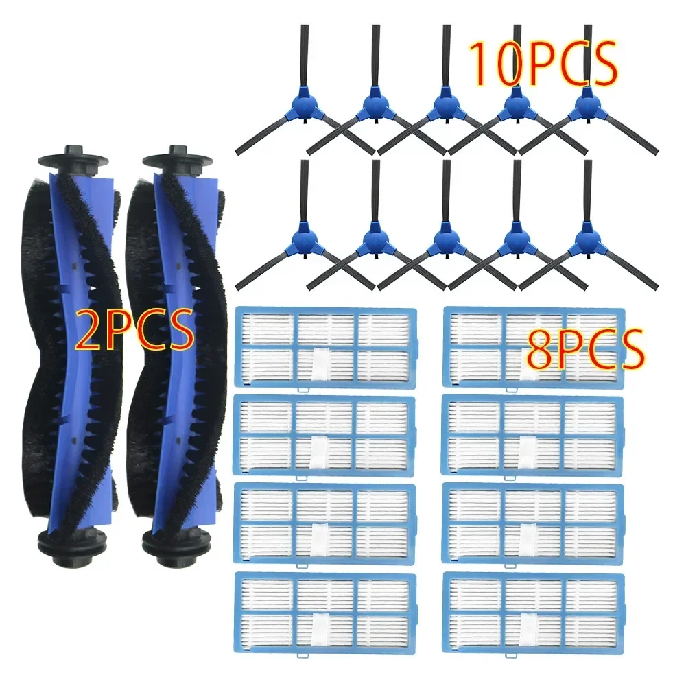 Рулонная основная щетка HEPA-фильтр, боковая щетка для Coredy R550 R500+ R600 R650 R750 D400, детали ткани для мытья полов