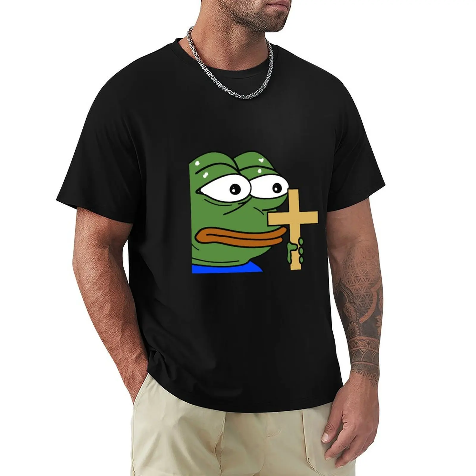 

Pepe Christ Stay Back T-Shirt Basic All Season Solid T-Shirt