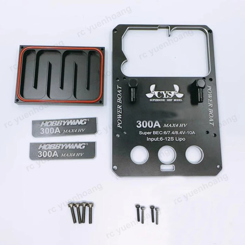 1PCS Hobbywing Max4 Modified 300A ESC with Super BEC 6/7.4/8.4V 10A Input 6-12S Brushelss Speed Controller for RC Car Boat