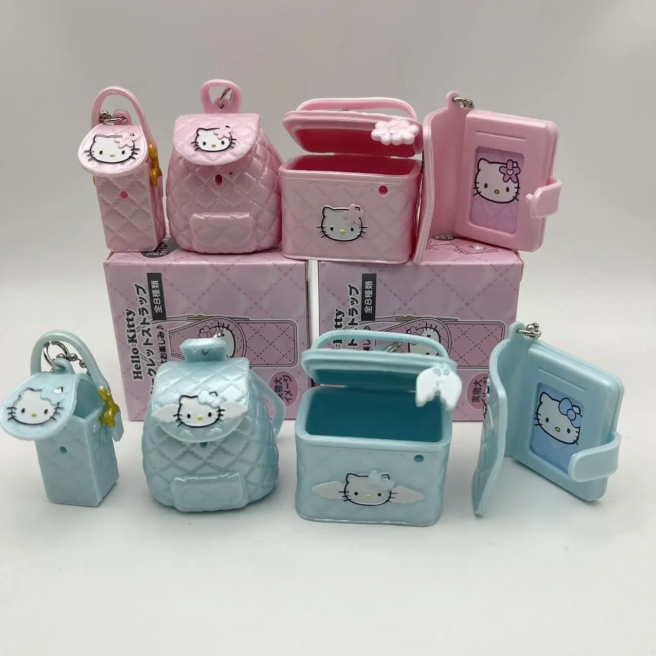 2025 جديد سانريو مرحبا كيتي أنيمي الملاك سلسلة حقيبة صغيرة 8 المعلقات المفاتيح سلسلة الهاتف مفاجأة صندوق أعمى الفتيات هدية عيد ميلاد