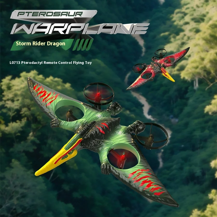 L0713 Pterosaurio RC avión dinosaurio planeador Drone con Control remoto 2,4G espuma EPP modelo de reptil volador para juguetes para niños al aire libre