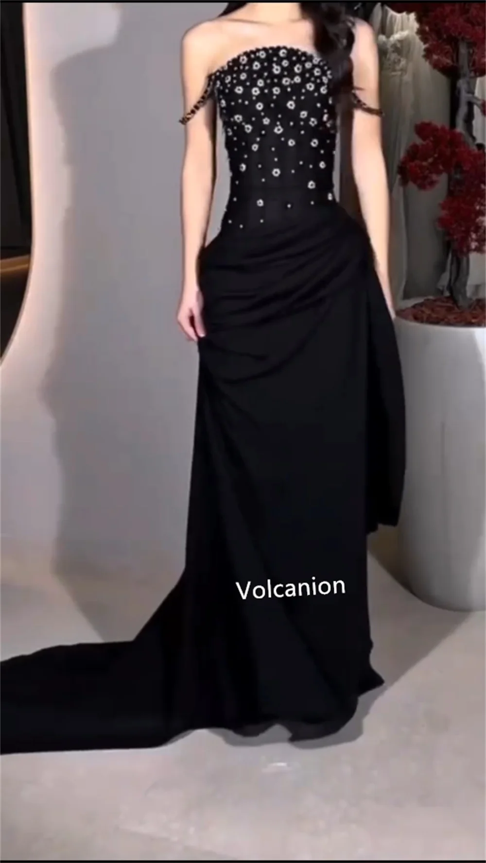 تخصيص الشيفون الديكور رايات غمد فساتين طويلة حمالة مفصل مناسبة حفلة موسيقية كلاسيكية رائعة مطابقة