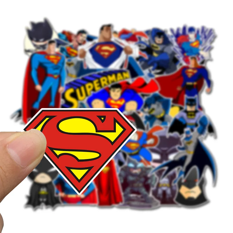 45PCS Disney Marvel Stickers Anime Batman Sticker Decals DIY Skateboard Car Motorcycle Cool Superhero Sticker for Kids Toys