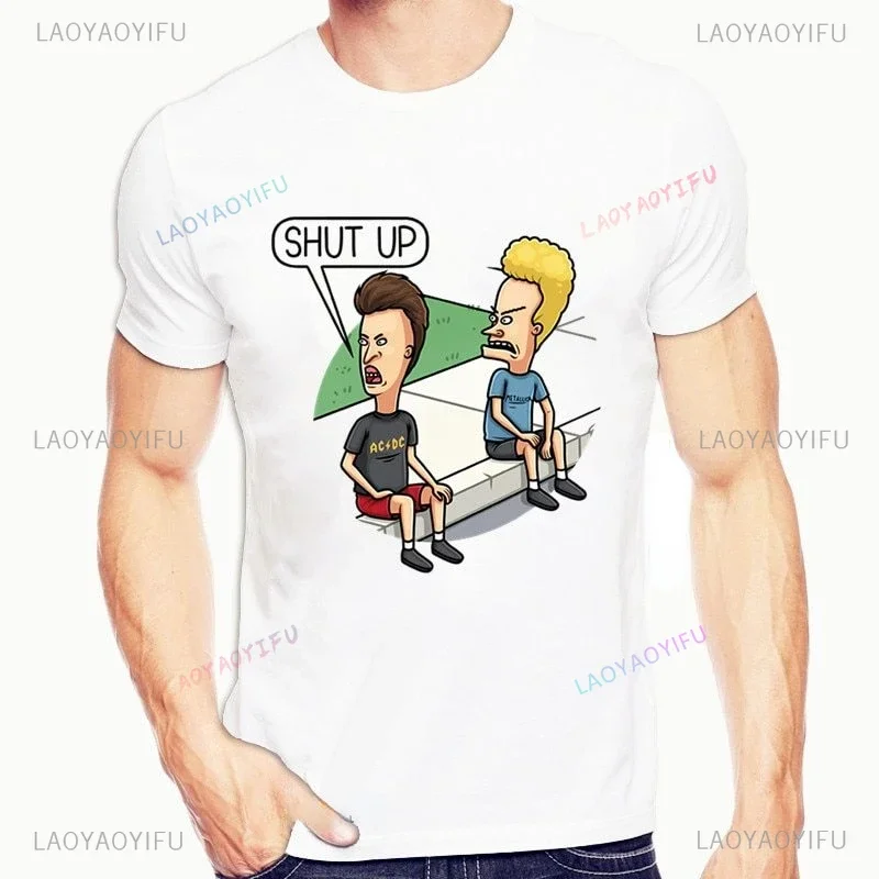 Beavis and Butthead Beavis Amp Funny Print Tshirt for Men Women Male Plain Crazy Humor Cotton Tops Casual Regular Short Sleeve