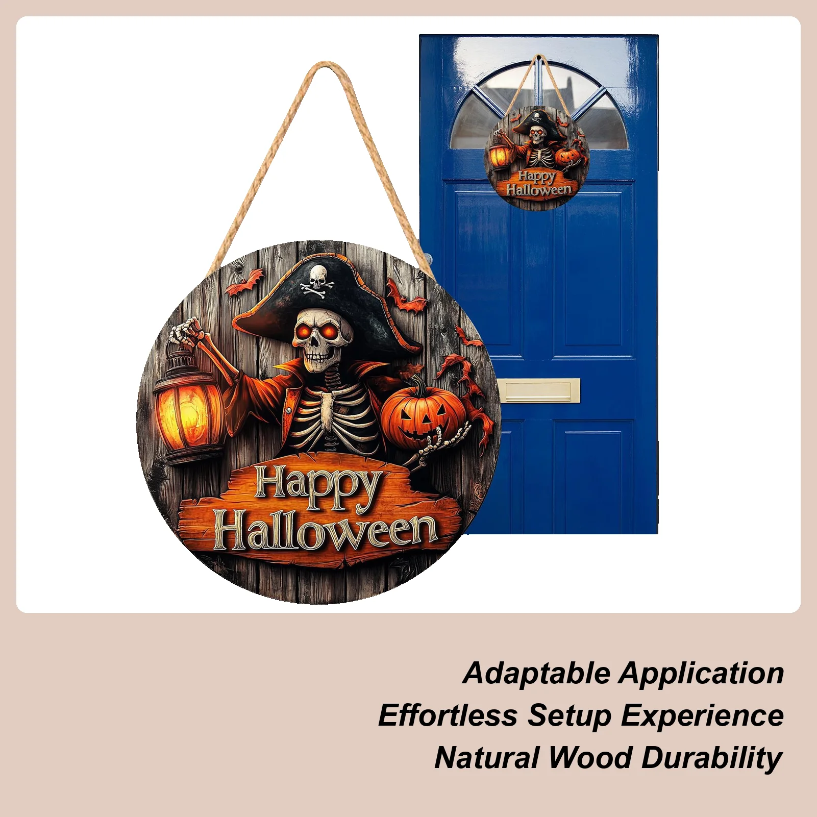 

Хэллоуин дверная вешалка знак 2D Хэллоуин деревянные знаки пиратский капитан дом с привидениями тыква белый призрак фестиваль декор для двора дома