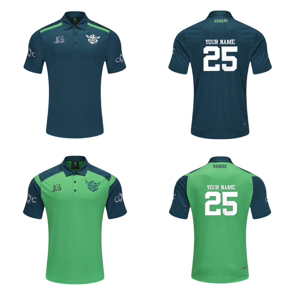 Canberra Raiders 2025 Home/Away Polo Shirt S-5XL