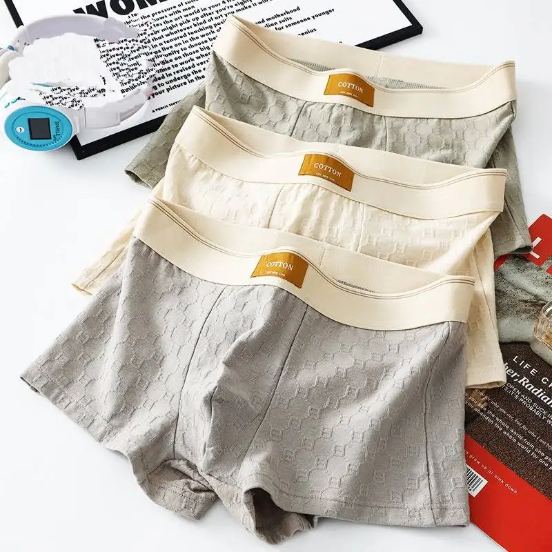 

3pcs Men's Underwear Cotton Male Boxers Men's Underpants Comfortable Boxer Shorts Men Brifes Boys Panties