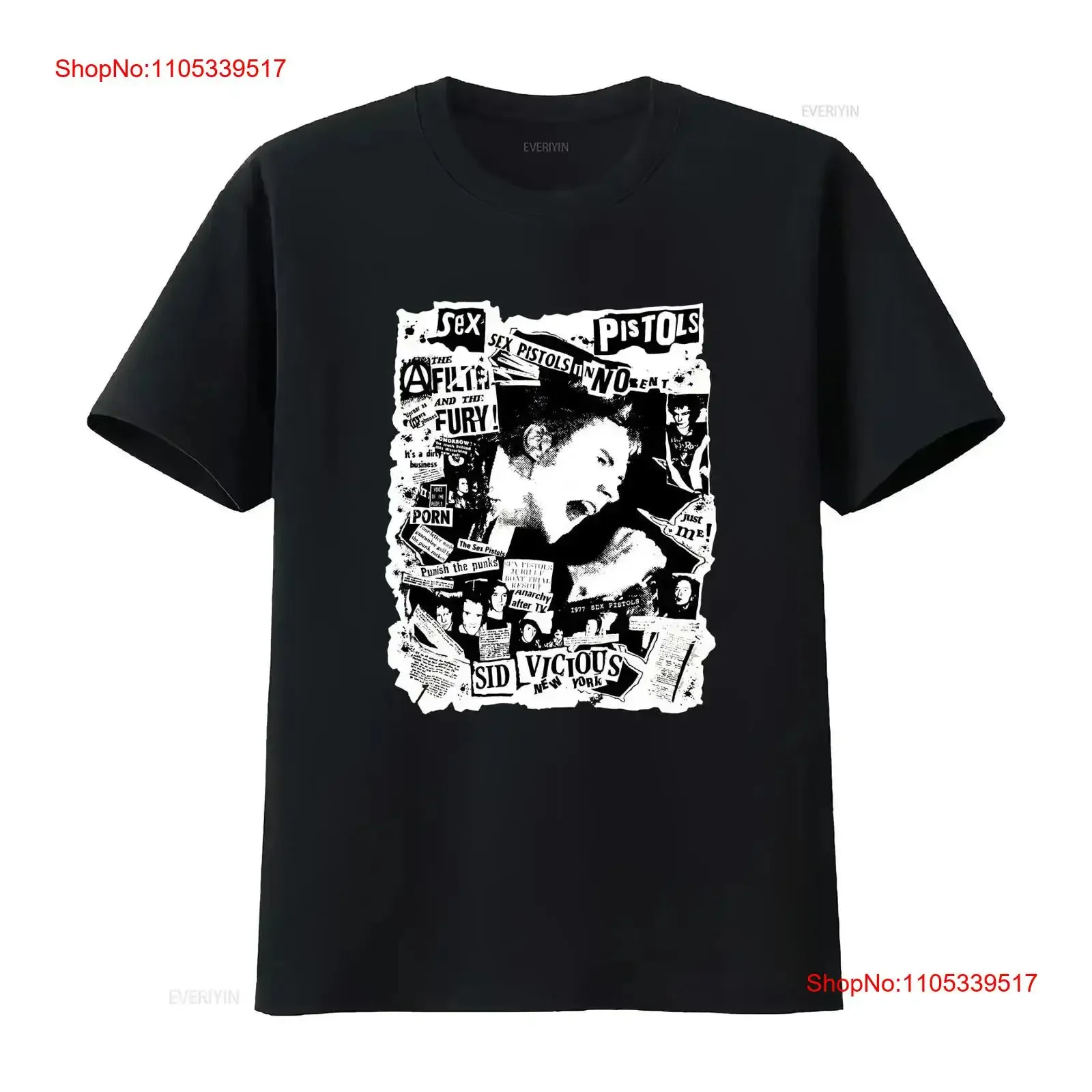 Vintage Sid Vicious T Shirt S 00s Y2K Distressed Sex Pistols Band Concert Tour long sleeves Washed Casual Versatile vintage