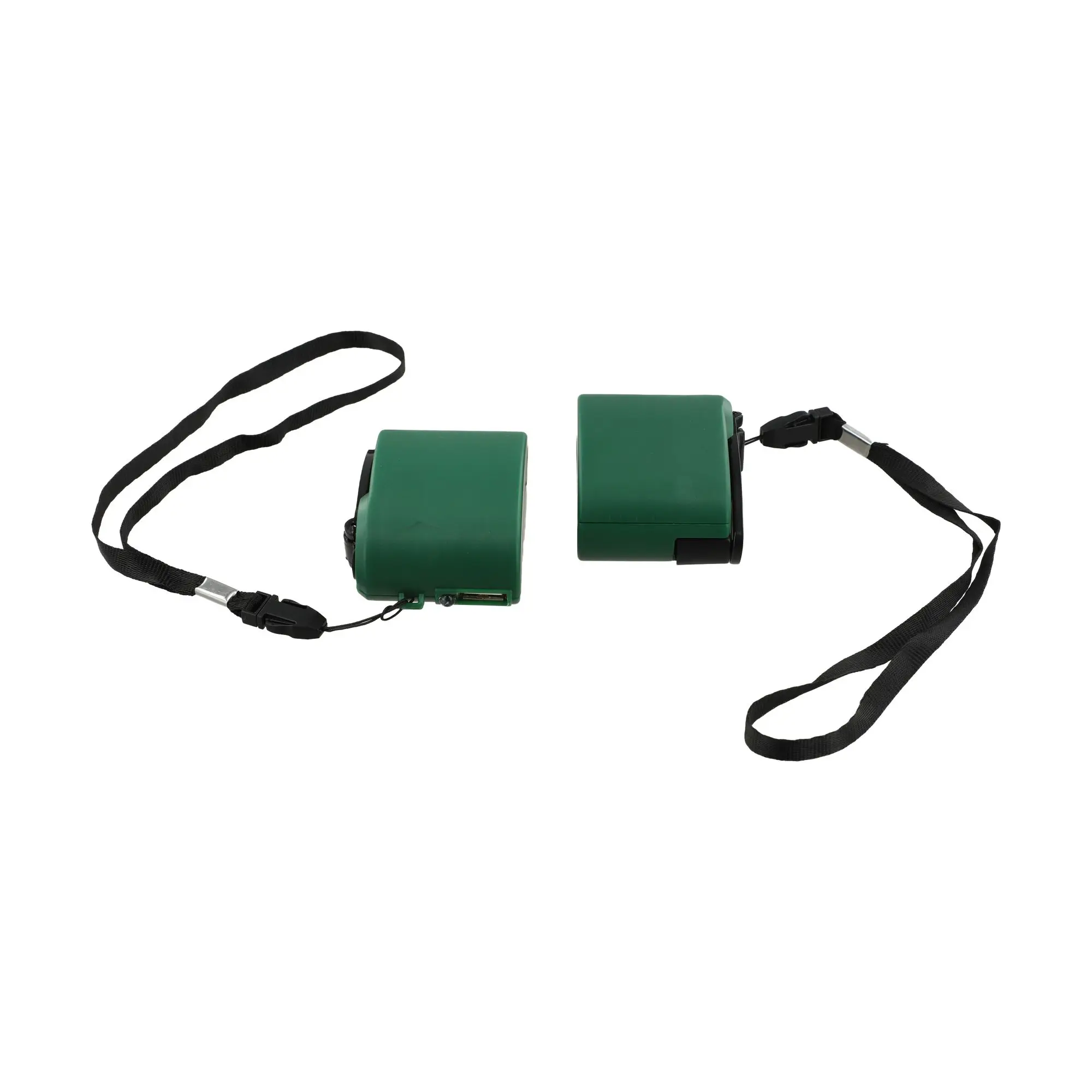 2PCS Green USB Hand Crank Manual Dynamo Generator For Mobile Phone Digital Device Power Supply Outdoor Tool