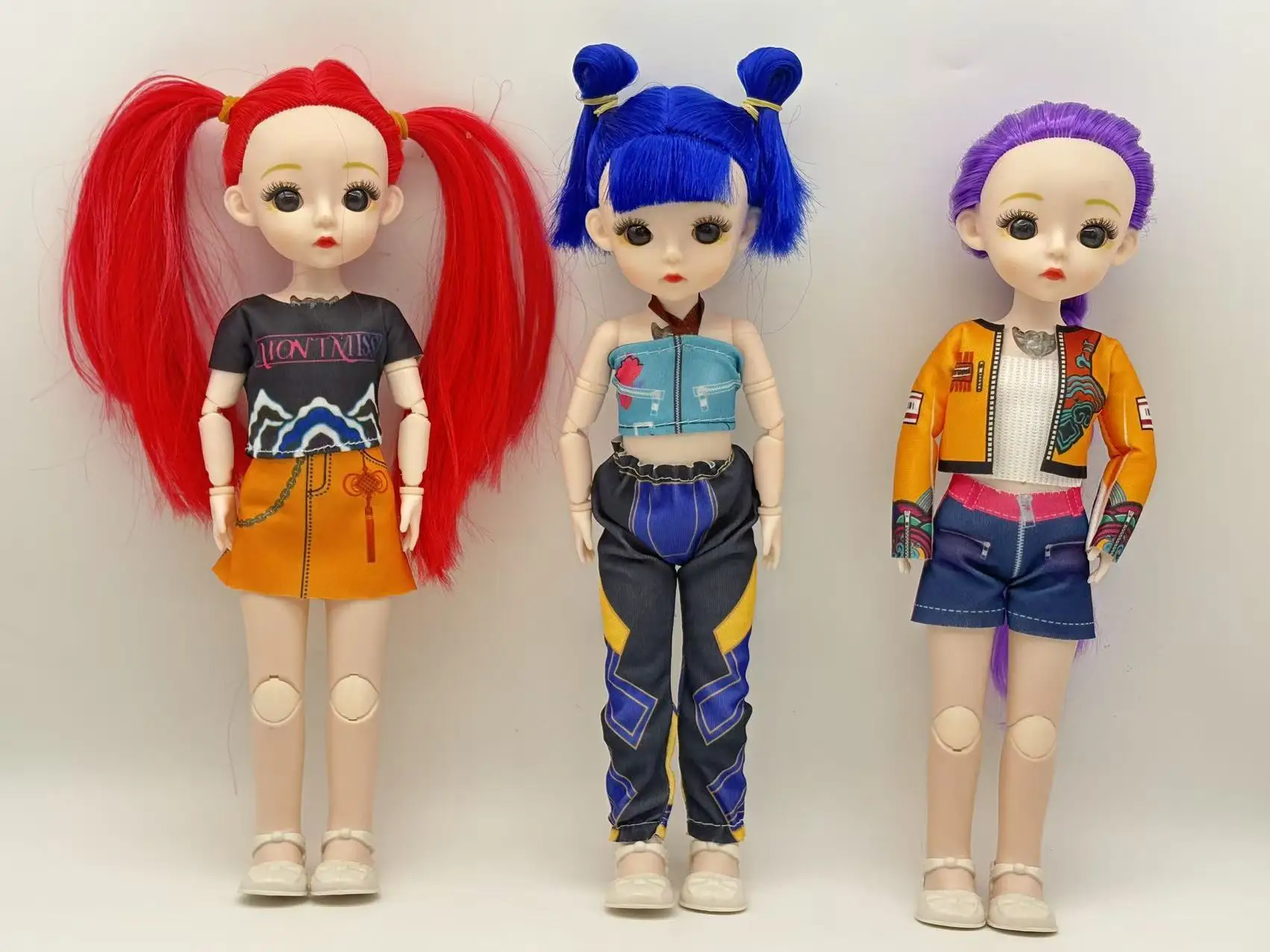 

2026 New Big-Eyed Doll Set with Music Playback, Jointed, Girls' Gift Doll, Princess Toy