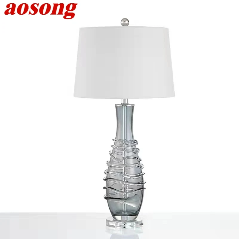 

AOSONG Nordic Glaze Table Lamp Modern Art Iiving Room Bedroom Study Hotel LED Personality Originality Desk Light