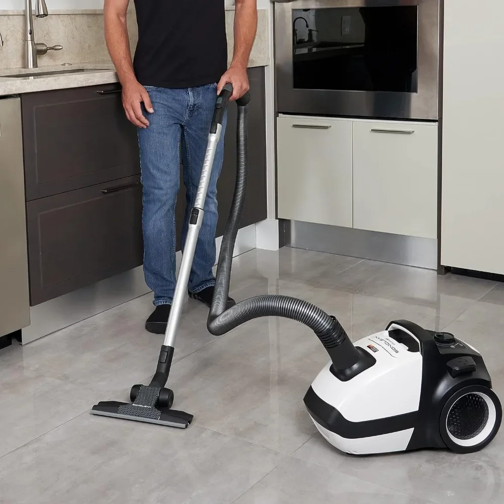 WhisperJet C2 Canister Vacuum Cleaner - Ultra-Quiet Operation - U15 ULPA Filtration - Made in Germany