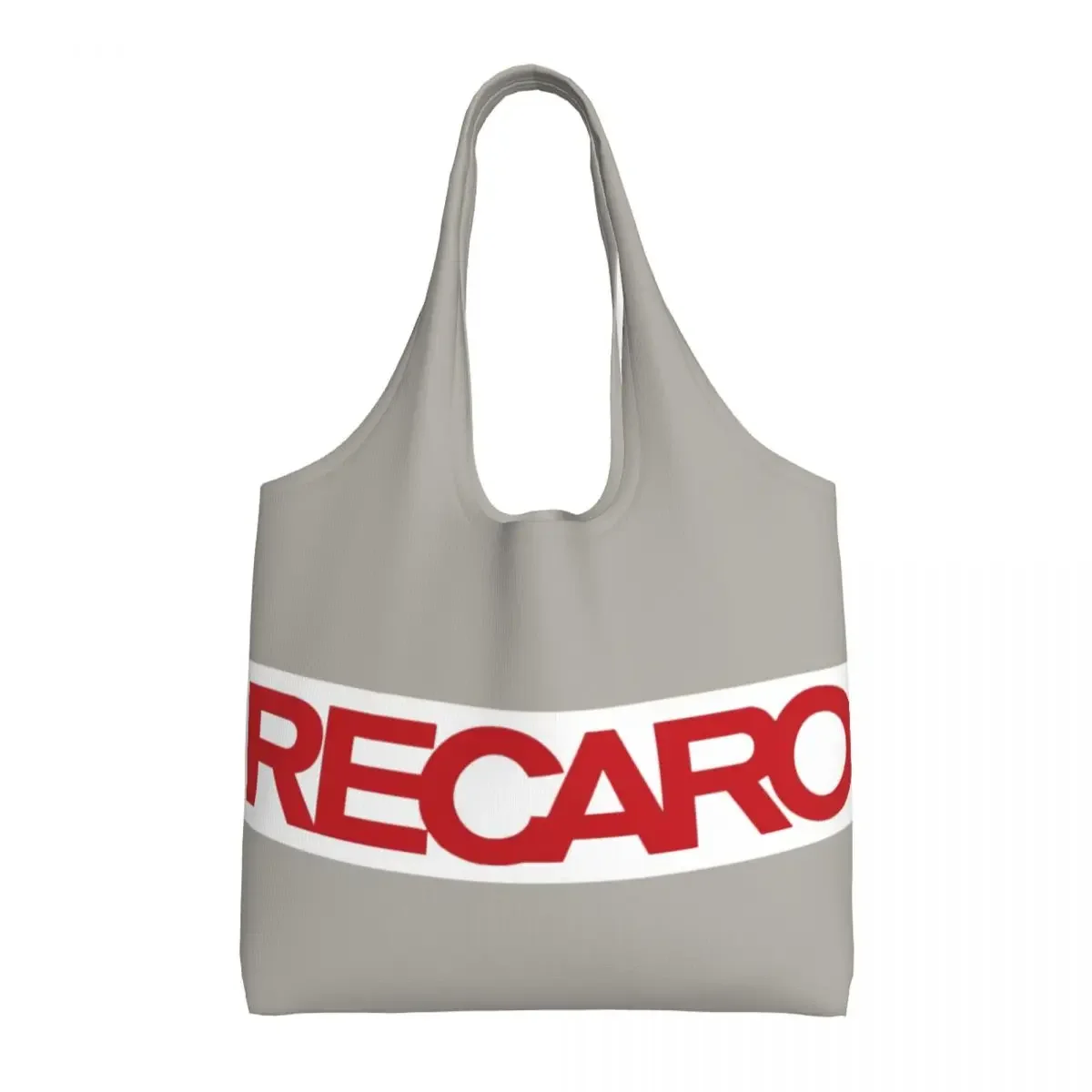 Recaros Logo Grocery Shopping Tote Bag Women Funny Canvas Shoulder Shopper Bag Big Capacity Bags Photography Handbags