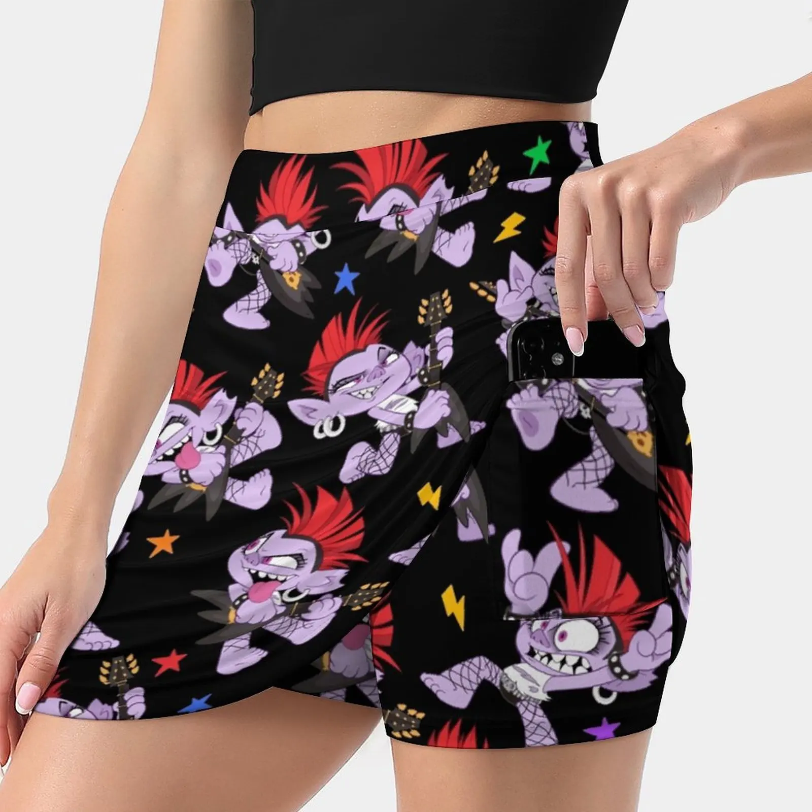 

Queen Barb Forever! Women's skirt Sport Skort Skirt With Pocket Fashion Korean Style Skirt 4Xl Skirts Trolls Trolls World Tour