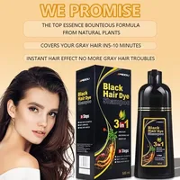 Meidu-shampoo para colorear instantánea 3 en 1, Color negro Natural para hombres y mujeres, tinte para el cabello a base de hierbas, marrón, morado, tinte para el cabello, champú para teñir el cabello
