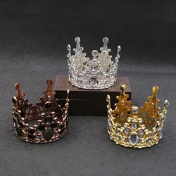 1PC Bridal Wedding Tiaras Crystal Little Crown Brithday Cake Baking Decorative Head Jewelry Children's Small Hair Accessories