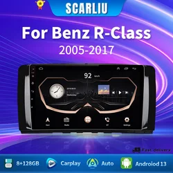 For Mercedes Benz R-class R Class W251 R280 R300 R320 2005 - 2017 Multimedia Navigation Carplay Auto Android 16 Car Radio Stereo