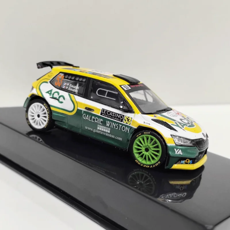 

Литой под давлением IXO масштаб 1:43 SKODA FABIA EVO # 53 2021, коллекция моделей гоночного автомобиля из сплава, сувенирные подарочные игрушки, статический дисплей
