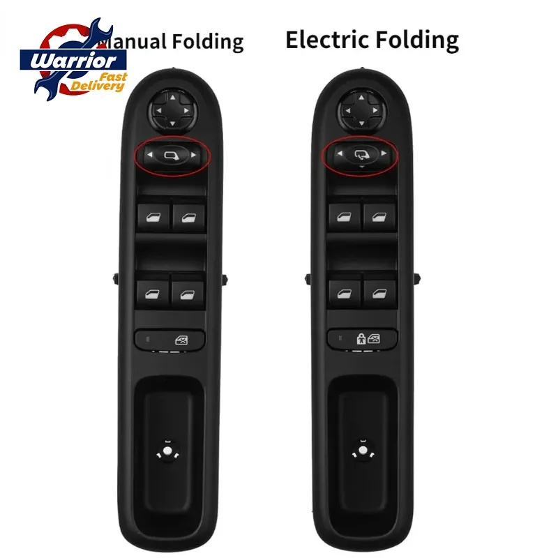 1PCS 96650620ZD 96650621ZD Hatchback Wagon Left Front Door Lifter Switch New Master Power Window Switch For Peugeot 3008 5008