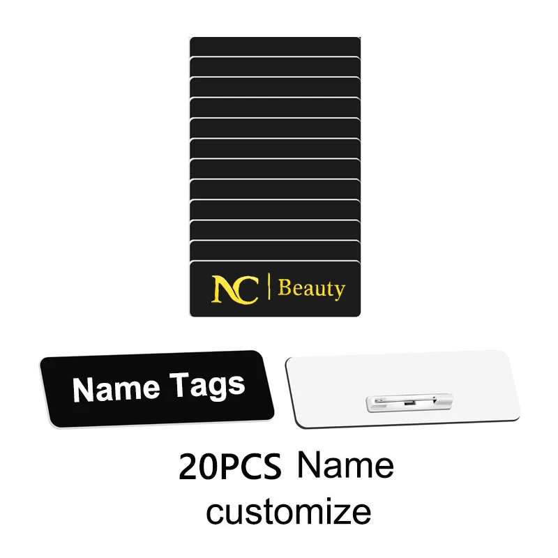 Name Tag Magnets Magnetic Name Badge Holders Id Fastener Clip For Restaurant 20Pcs Logo Customize Name Tags