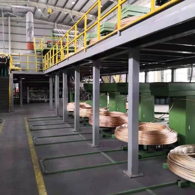 Air conditioning copper tube continuous casting production line: upward continuous casting machine for copper rods