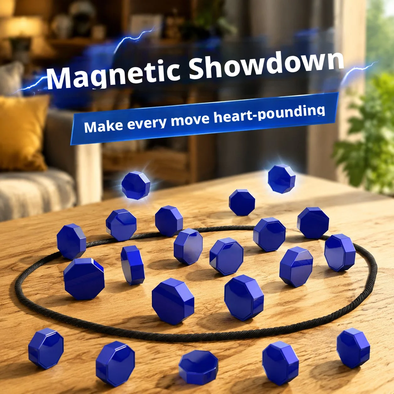 Juego de Piedras Magnéticas 2026, Juego de Mesa Interactivo con Imanes, Juego de Estrategia para Familias, Niños y Adultos, Alta Calidad
