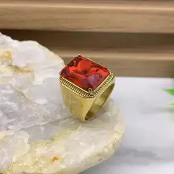 Men's/Women Gemstone Style High Quality Stainless Steel Ring