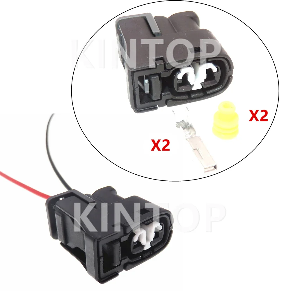 

1 Set 2 Pins 7283-8226-30 Car Hydraulic Motor Wire Connector 90980-11246 Ignition Coil Wire Cable Socket AC Assembly For Toyota