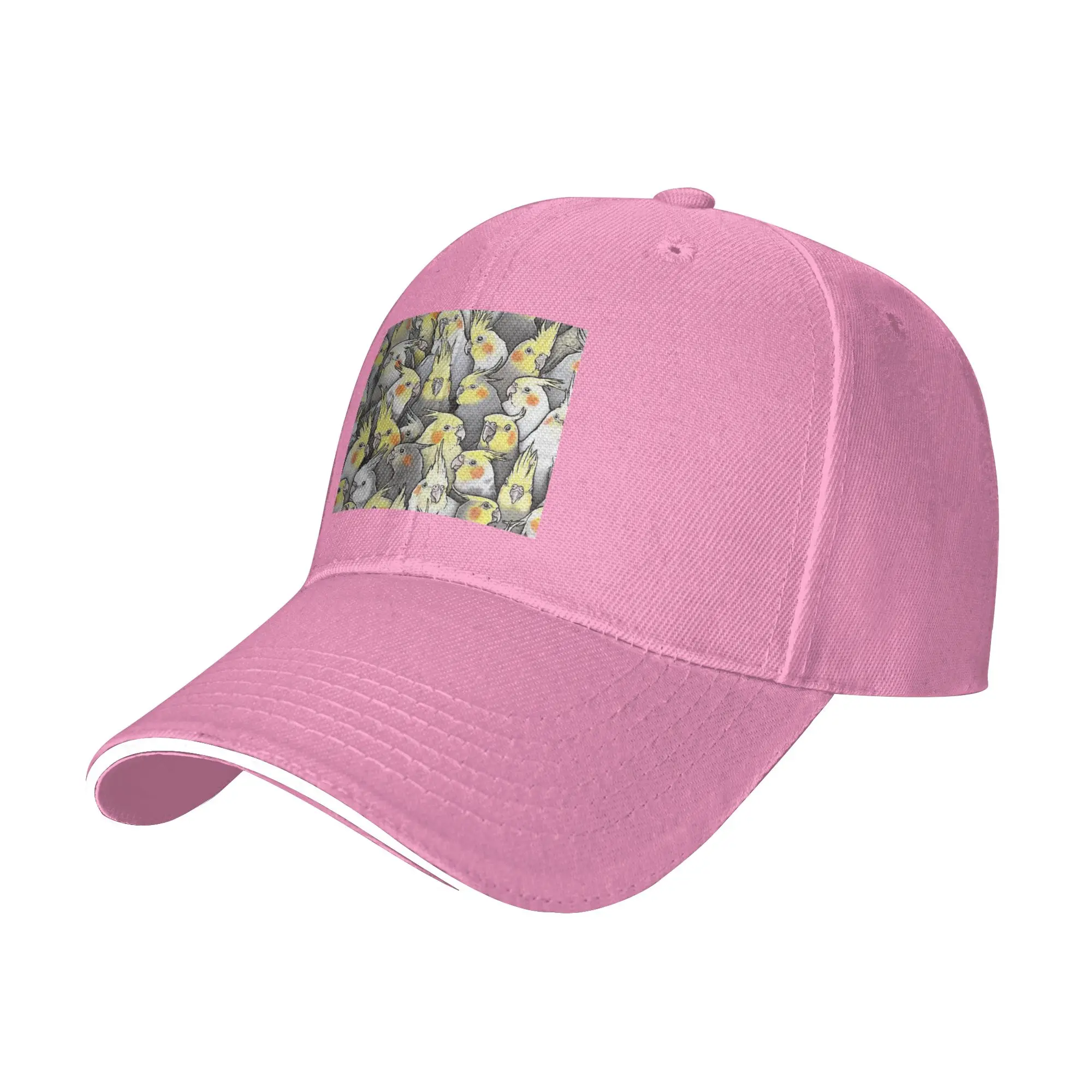 Cockatoo Cockatiel Parrot Galore Cap Casual Baseball Caps Adjustable Hat Hip Hop Summer Unisex Baseball Hats Customizable