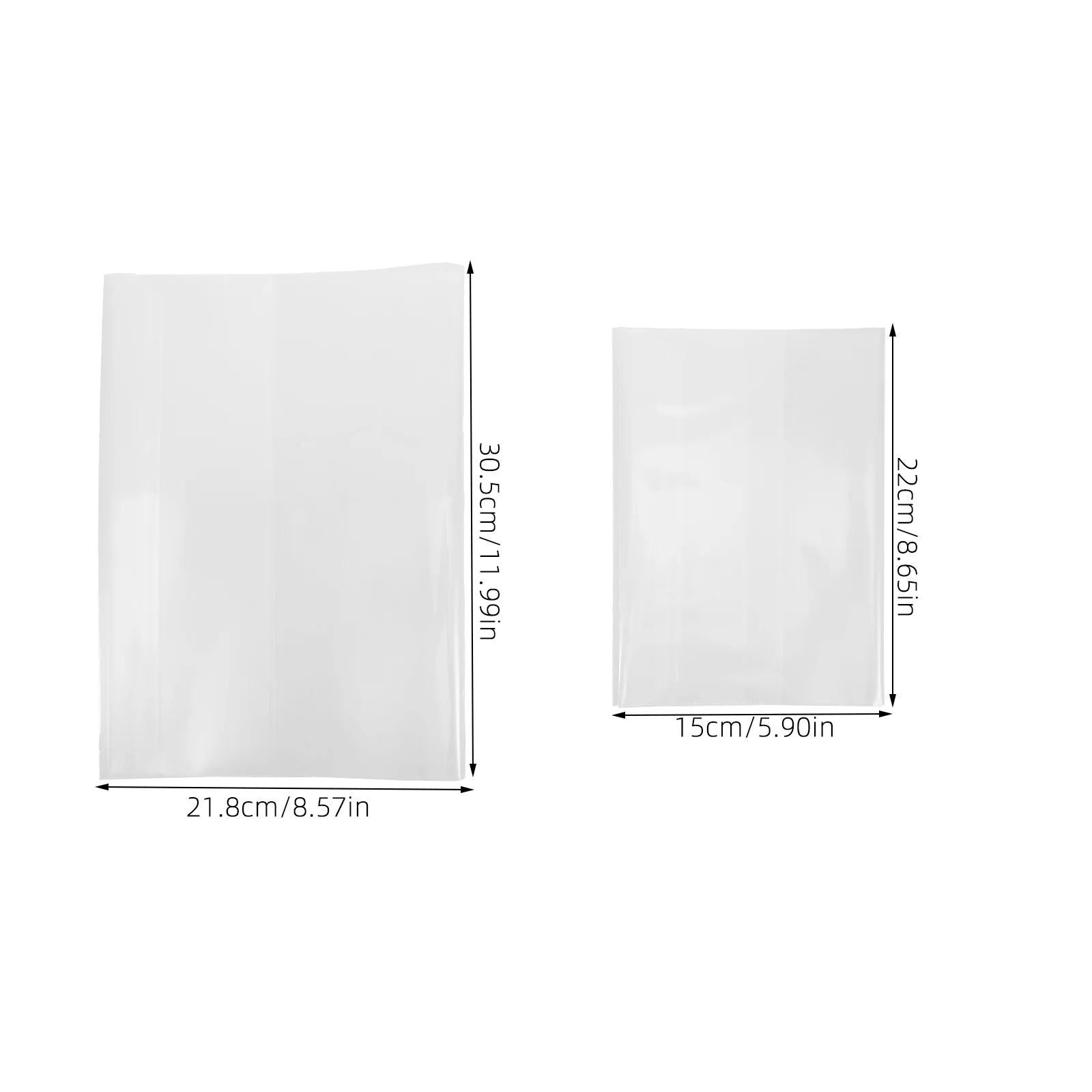 Couverture de livre transparente pour scrapbooking, tissu transparent, housses de protection, nettoyage, multifonctionnel, pratique, 20 pièces