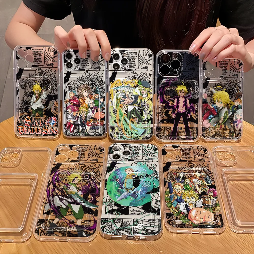 Sevens D-Deadly Sins Card Hold Phone Case For Samsung Galaxy S26 S25 S24 S23 S22 S21 S20 FE Edge Plus Ultra M33 M53 M54 5G