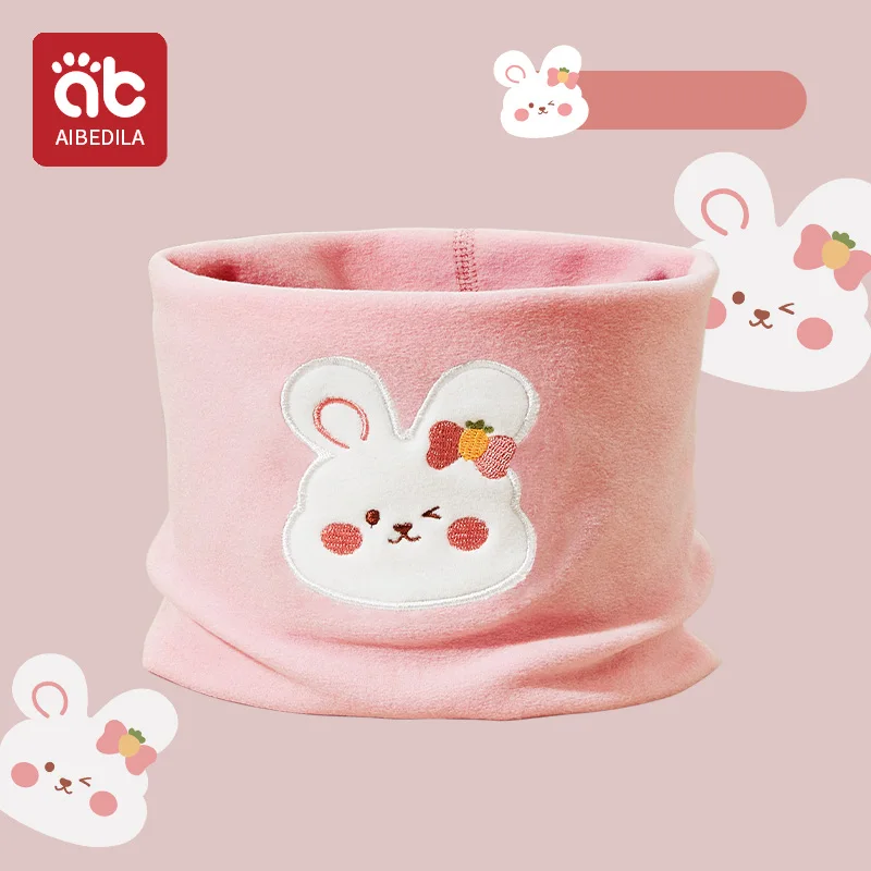 AIBEDILA Cotton Baby Scarf Autumn Spring Children Scarf Boy Girl Scarf Kids Child Neck O Ring Scarves Collar Warm Neckerchief