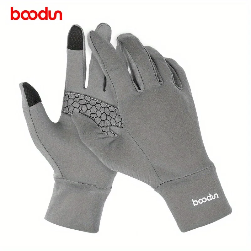 1 Pair Winter Warm Windproof Gloves, Touches Screen Silicone Non-Slip Gloves, Thermal Gloves For Running Cycling Driving Hiking