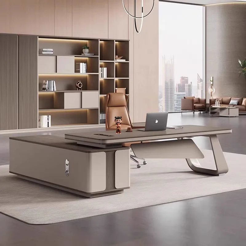 

Strong Storage Executive Desk Designer Asthetic Large Luxury Office Desks Drawers Cheap Modern Escrivaninha Office Furniture
