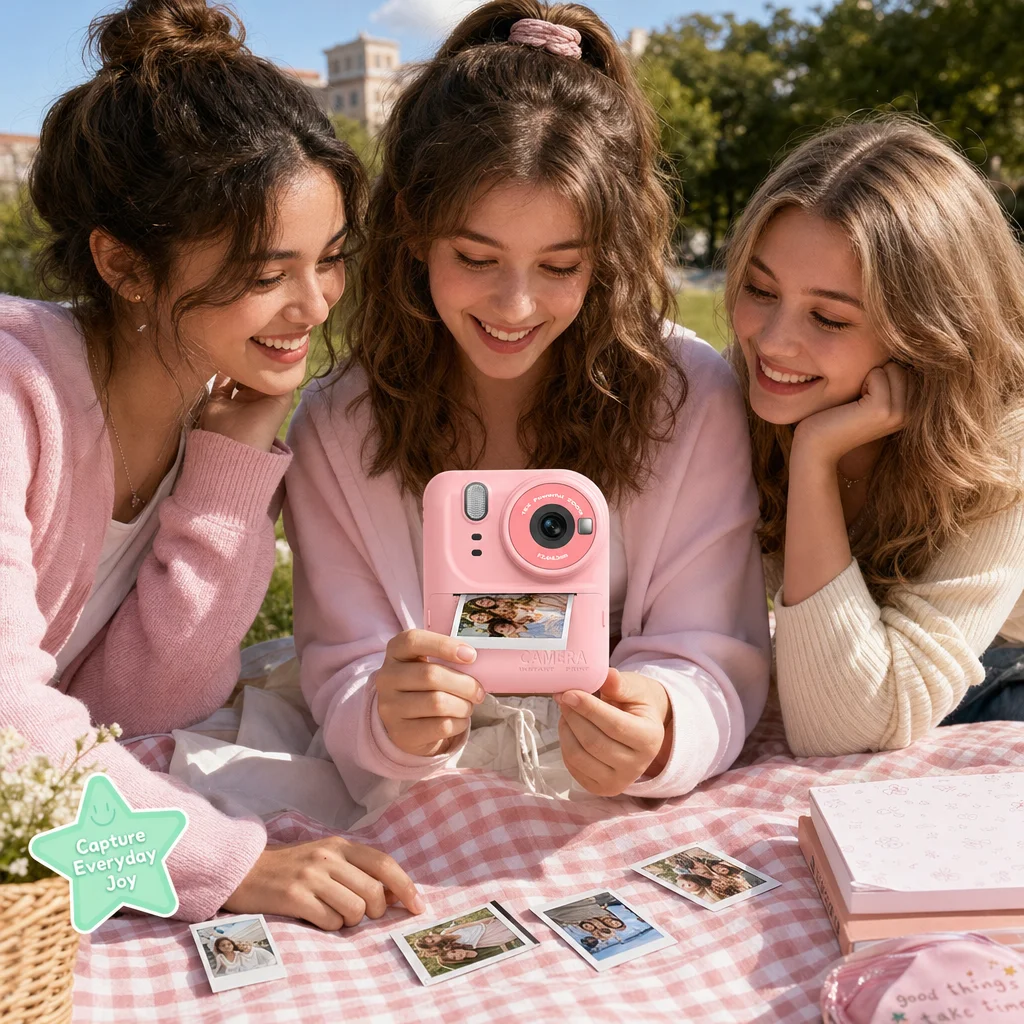 2026 New Kids Camera Cartoon Digital Camera with Stand HD Photo Video Recorder Mini Toddler Toy Birthday Gift for Boys Girls view 5