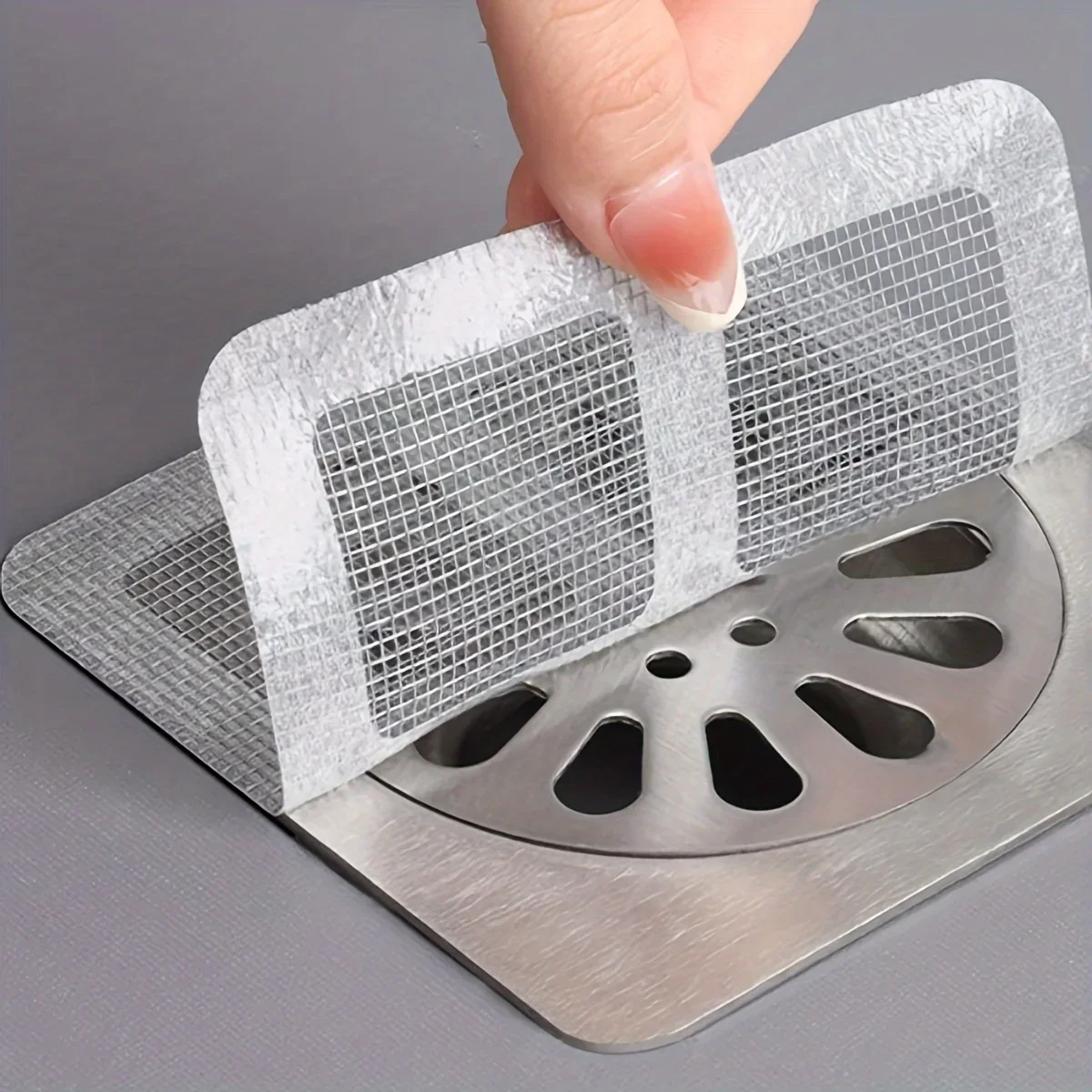 Shower Drain Hair Catcher,Hair Catchers For Shower, Floor Sink Strainer Filter Mesh Stickers, Hair Stopper For Bathroom Bathtub image 6