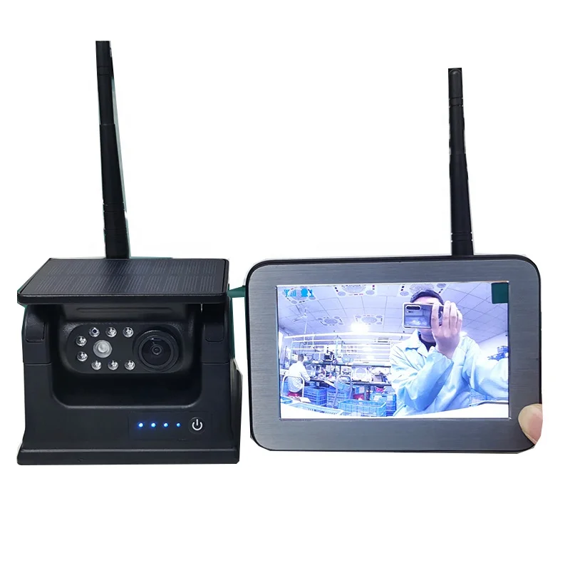 Truck Bus Smart Blind Spot Alarm 4 Channel 5 Inch DVR Video Recorder Monitor Support 4 AHD 1080p Cameras