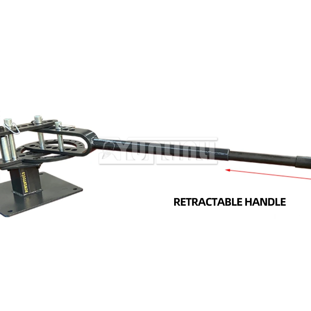 Multifunctional Steel Pipe Bending with Different Radii, All Steel Body with 10 Molds Metal Bending Machine YP-9