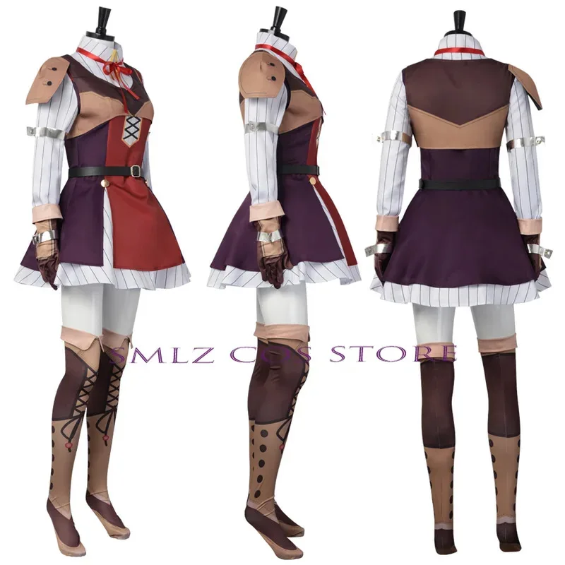 Raphtaria Cosplay Anime Tate No Nariagari Raphtalia Costumes Uniform Dress Wig Fight Prop Halloween Party Outfit for Womanx;8'm6