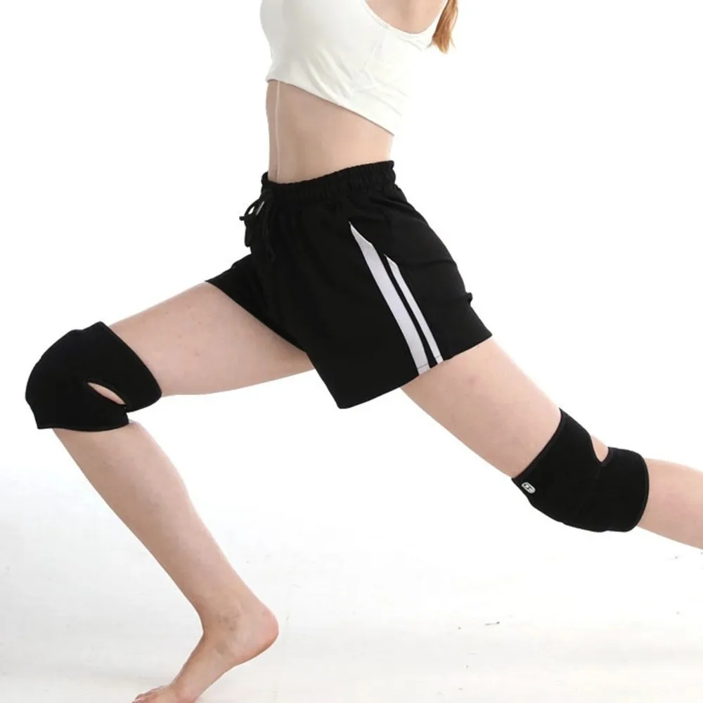1 paar Anti-kollision Sport Dance Knie Pad Schwamm Nicht-Slip Knie Protector Unterstützung Weiche Atmungsaktive Verdickte Knie Hosenträger