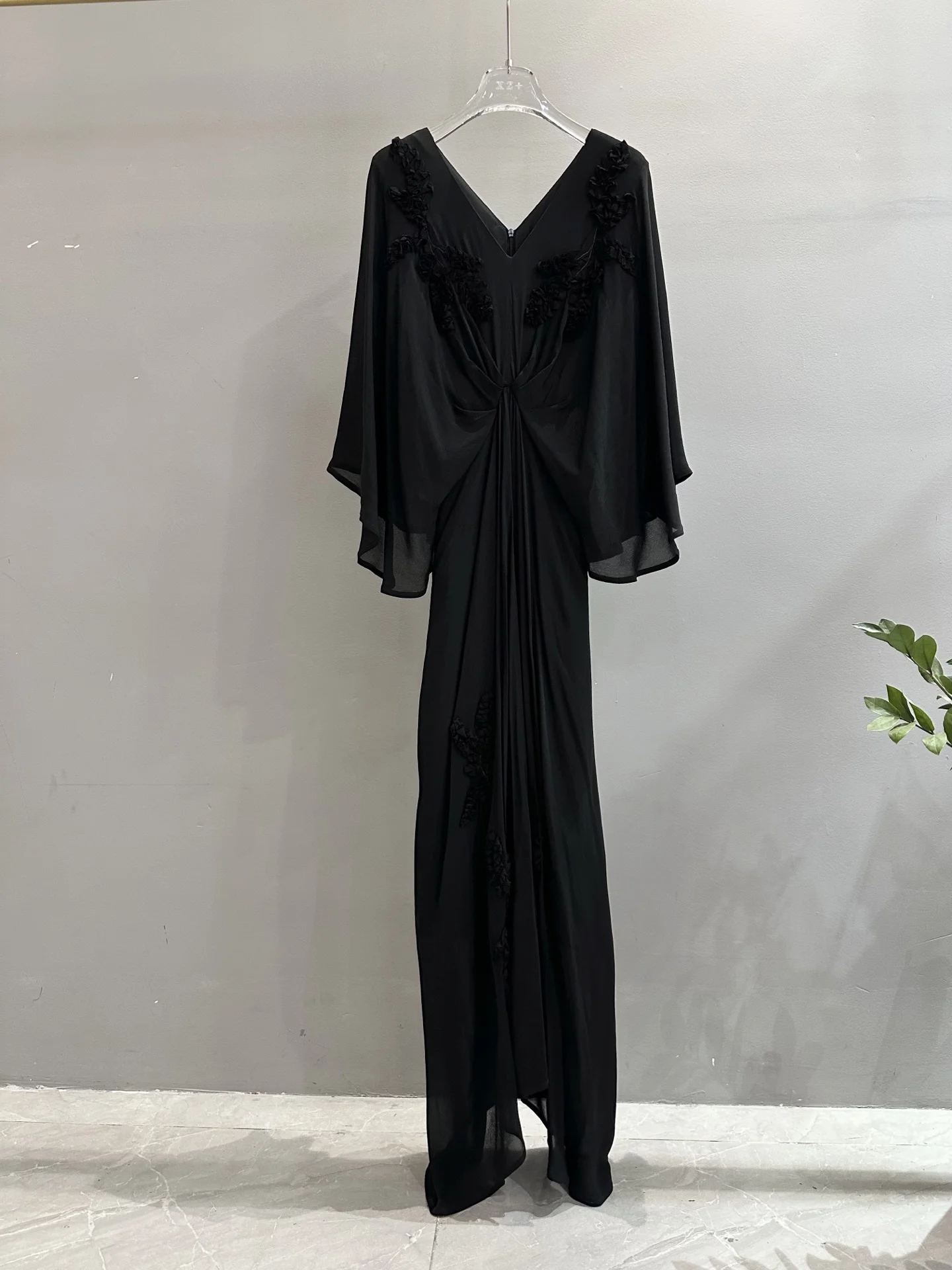 

2025 Women's Clothing Temperament embroidered slightly transparent simple dress 0622