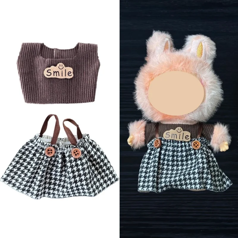 

Plush Doll Clothes Outfit Accessories for 17cm Labubu and Multiple Series - The Perfect Attire for Your Doll(no Doll No Shoes)